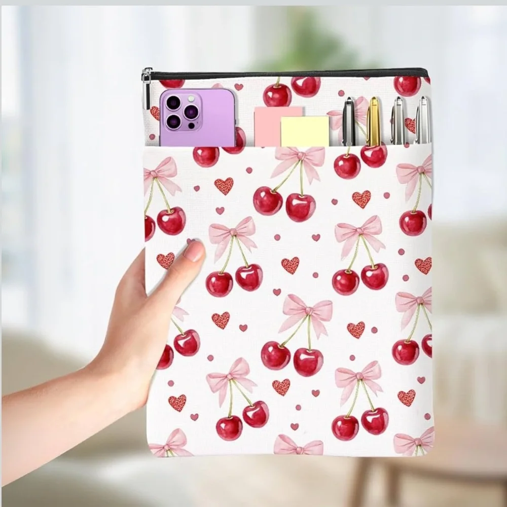 Cherry Bow Pattern Tablet or Book Sleeve